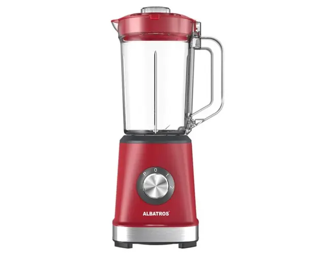 Blender Albatros BM704RED, 700 W, 2 Viteze, Pulse (Rosu)