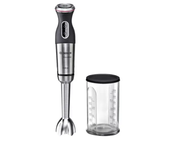 Mixer vertical Bosch MS8CM6110, 1000 W, 12 Trepte de viteze, Turbo (Negru/Argintiu)