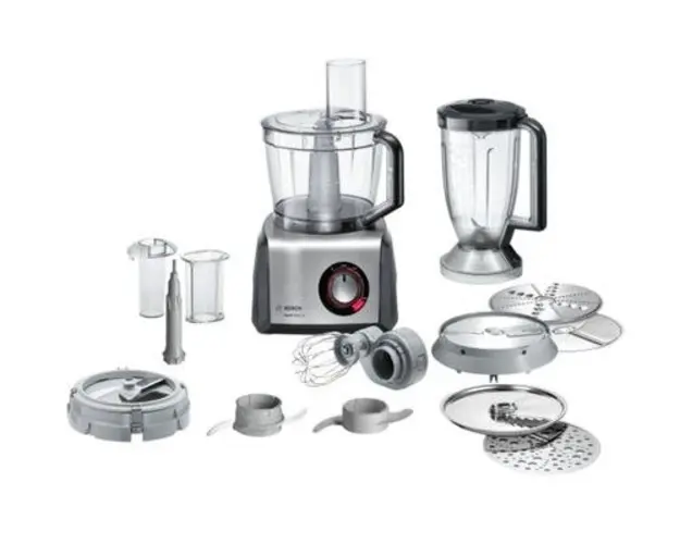 Robot de bucatarie Bosch MC812M865, 1250 W, Bol 3.9 L, Blender 1.5 L (Negru/Argintiu)