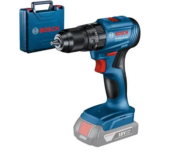 Masina de gaurit si insurubat Bosch GSB 185-LI, GSB 185-LI, Li-ion, 18V, 1900 rpm, 50 Nm, valiza, fara acumulator (Albastru)