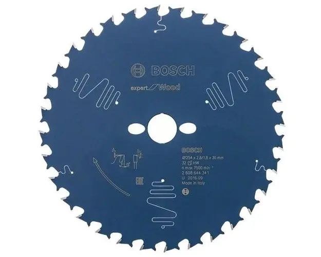 Panza de fierastrau circular Bosch Expert for Wood, 254 x 30, Latime de taiere 2.6 mm, 32 Dinti