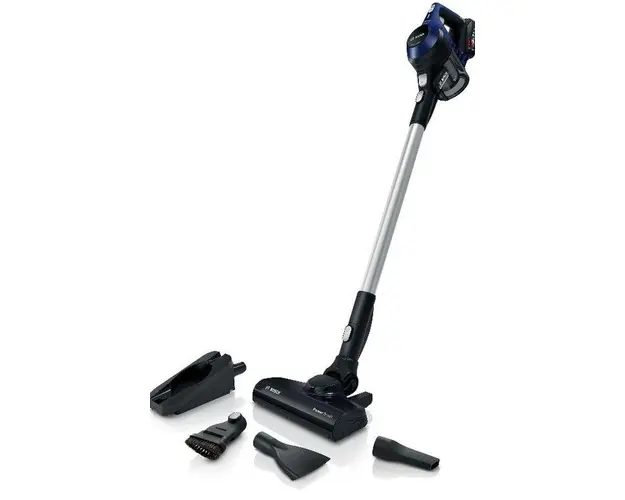 Aspirator vertical Bosch BBS611MAT, 18 V, Autonomie 30 min (Argintiu/Albastru)