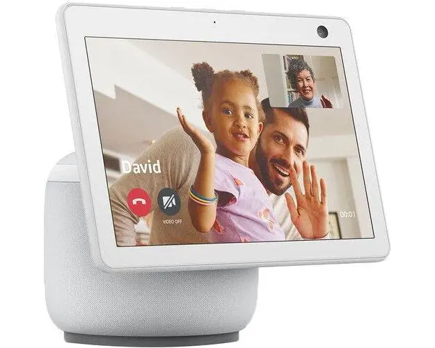 Boxa inteligenta Amazon Echo Show 10 (3rd Gen), 10.1inch Touchscreen, Camera 13 MP, Bluetooth, Wi-Fi (Alb)