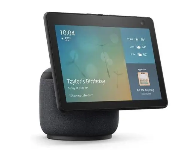 Boxa Portabila Amazon Echo Show 10 3rd Generation 2021, Bluetooth, Wi-Fi, Control vocal, Ecran 10.1inch (Negru)