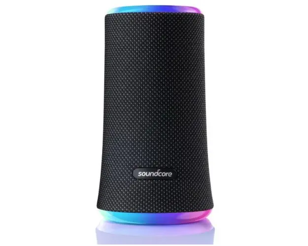 Boxa portabila Anker Soundcore Flare 2, 20W, sunet 360, Bluetooth 5.0, lumini LED (Negru)