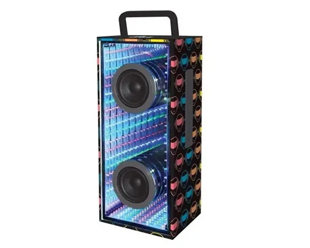 Boxa portabila Lexibook Iparty, Bluetooth, 12W, Lumini, Baterie 4400 mAh, pana la 7 ore (Negru)