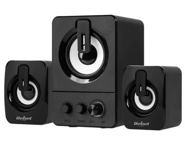 Boxe Rebel KOM1160, 2.1, 11 W (Negru)