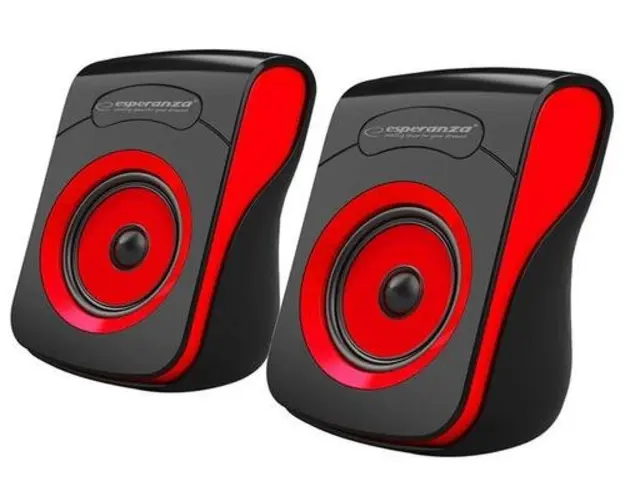 Boxe Esperanza Flamenco EP140KR, 2.0, 6W (Negru/Rosu)