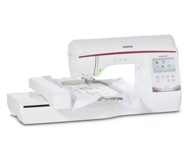 Masina de brodat Brother NV870SE, 850 imp/min, 138 modele, 10 chenare, 11 fonturi (Alb)