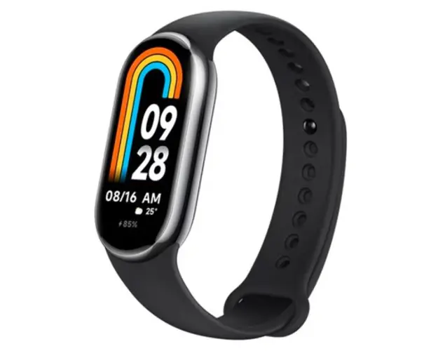 Bratara Fitness Xiaomi Mi Band 8, Rezistenta la apa 5ATM, bratara silicon, ecran AMOLED 1.62inch (Negru)