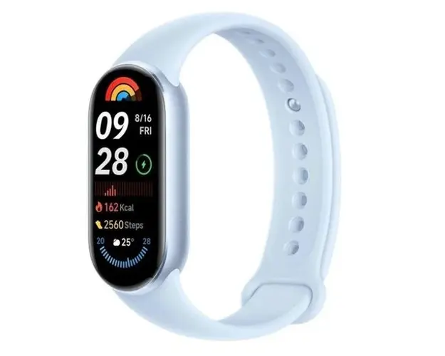 Bratara Fitness Xiaomi Smart Band 9, ecran AMOLED 1.62inch, Bluetooth 5.4, Rezistenta la apa 5 ATM, bratara TPU (Albastru)