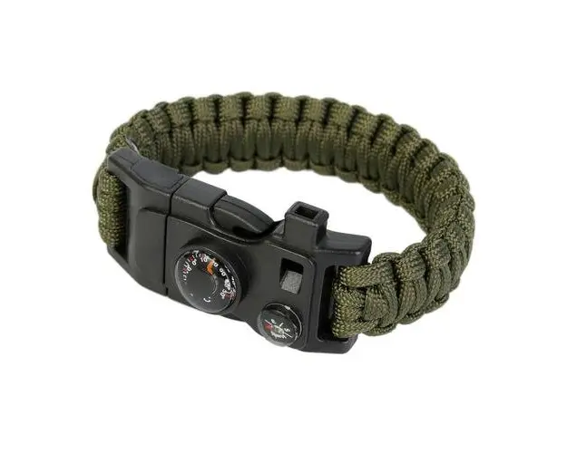 Bratara Supravietuire Paracord 5 in 1 Camping TECHFIT