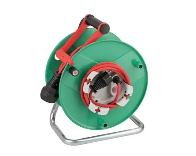 Derulator Brennenstuhl 1183520100, IP44, 1 priza, 23+2 m (Verde/Rosu)