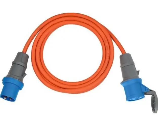 Prelungitor Brennenstuhl 1167650605, 1 priza CEE, 5 m, 230 V, 16 A, IP44 (Portocaliu) 