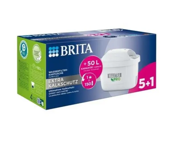 Set filtre Brita MAXTRA PRO Extra Lime Protection 5+1 bucati, extra protectie impotriva calcalurui