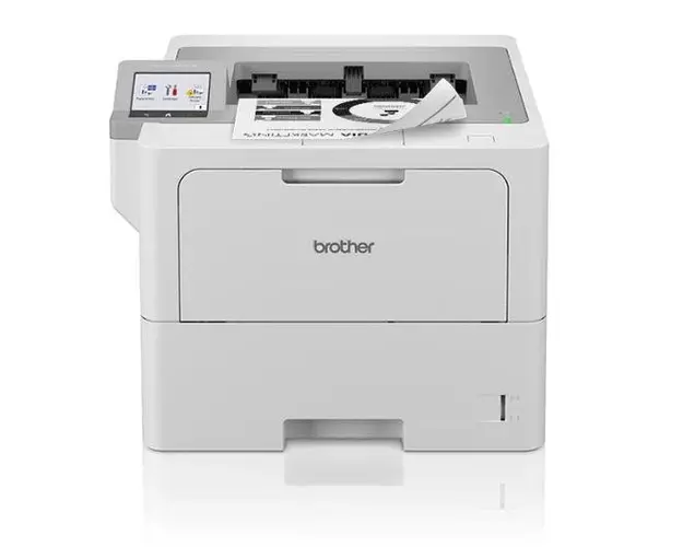 Imprimanta Laser Brother HL-L6410DN, A4, Monocrom, 50 ppm, USB, Retea, Wireless (Alb)