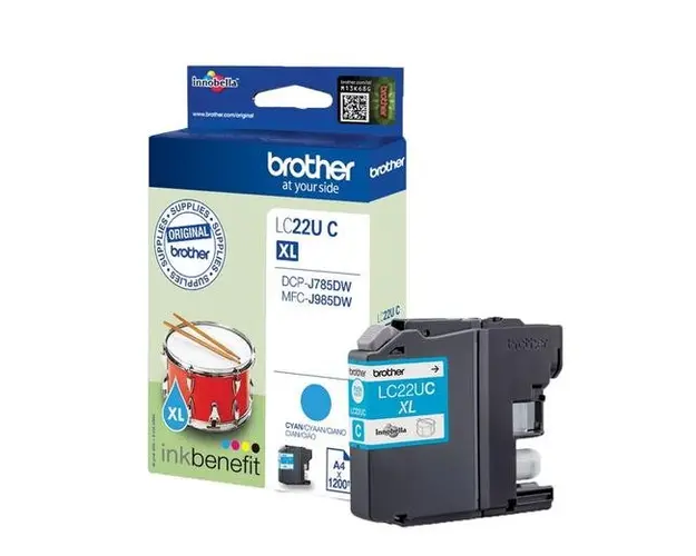 Cartus Cerneala Brother LC-22UC, aprox. 1200 pagini (Cyan)