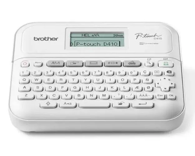 Imprimanta de etichete Brother PT-D410, USB 2.0, 180 DPI (Alb)
