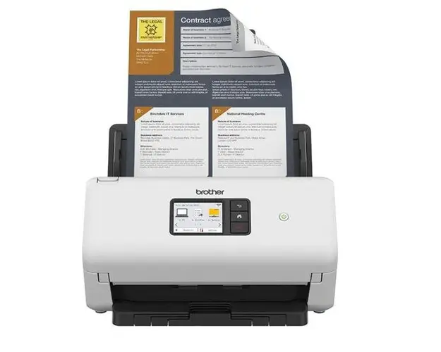 Scanner Brother ADS-4500W, A4, Duplex, Retea, Wireless, ADF (Alb)