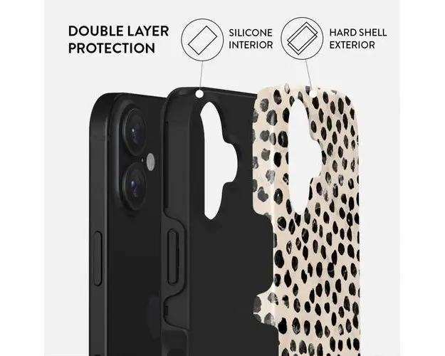 Husa Burga Dual Layer Almond Latte pentru iPhone 16