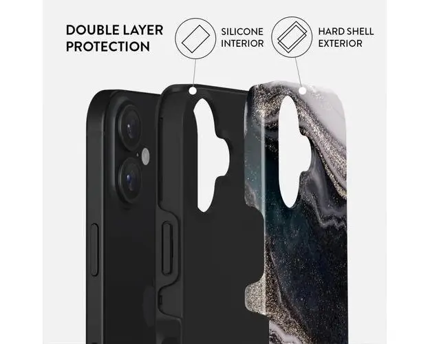 Husa Dual Layer Magic Night Burga pentru iPhone 16, Multicolor