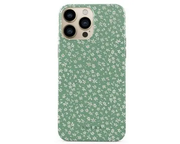 Husa Protectie Spate Burga Lush Meadows BHTIXIIIPLM pentru iPhone 13 Pro (Verde/Alb)