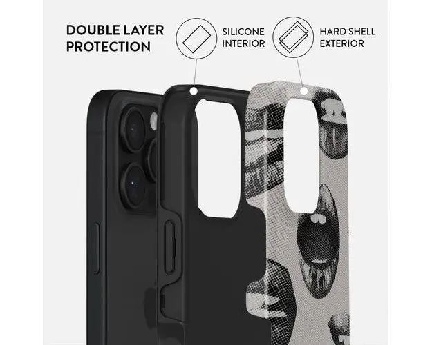 Husa Dual Layer Next Mistake Burga pentru iPhone 16 Pro, Gri