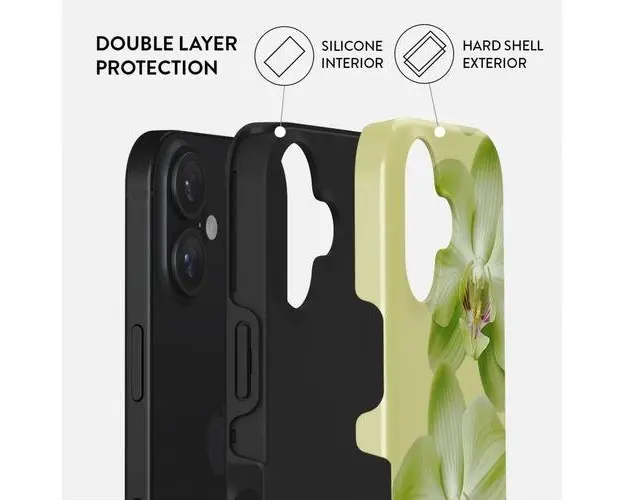 Husa Dual Layer Purity Burga pentru iPhone 16, Verde
