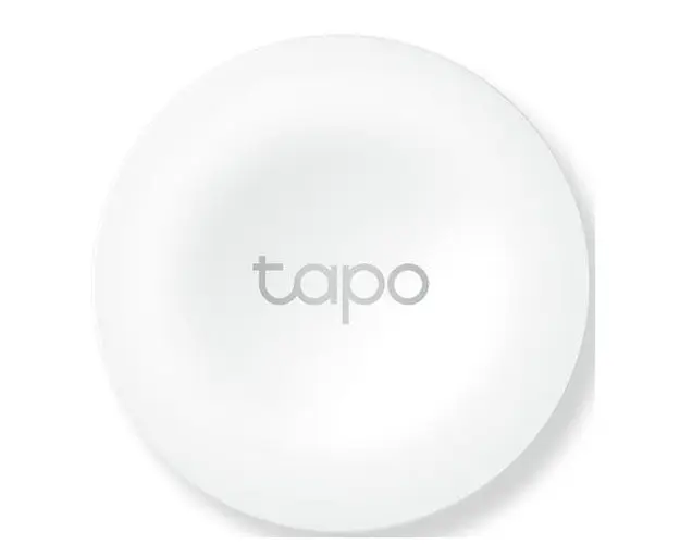 Buton inteligent TP-LINK Tapo S200B, necesita hub Tapo H100 pentru functionare, programare prin smartphone aplicatia Tapo, 1 x baterie CR2032, WiFi (Alb)