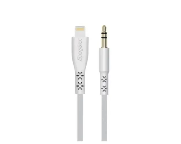 Cablu audio Energizer C41ROJALIHT, Mini jack, Lightning (Alb)