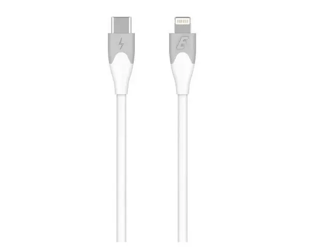 Cablu de date Energizer C61CLNKWH4, Lightning/USB-C, 1.2m (Alb)