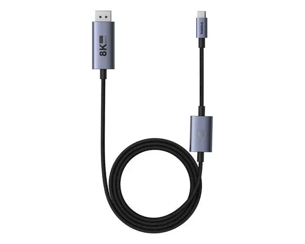 Cablu Audio si Video USB-C - DisplayPort Baseus B0063370D111-02, 8K, 1.5m (Negru) 
