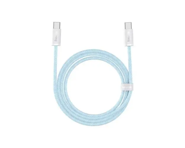 Cablu de date Baseus Dynamic Series, USB-C la USB-C, 100W, Fast Charging, 1m, Albastru