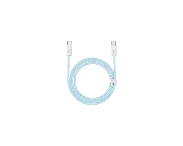 Cablu de date Baseus Dynamic Series, USB-C la USB-C, 100W, Fast Charging, 2m, Albastru