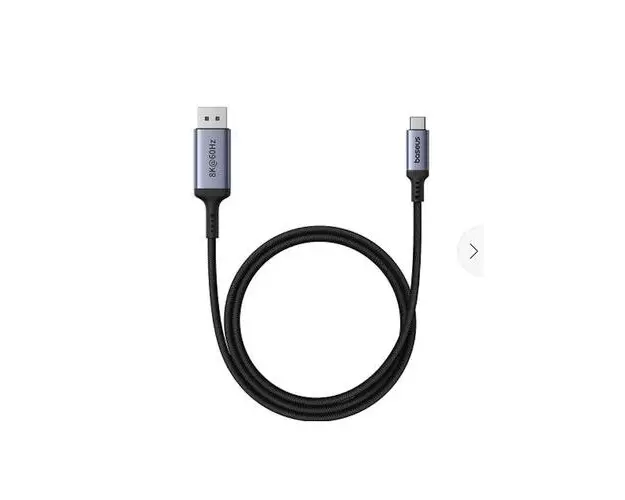 Cablu Baseus High Definition Series USB-C la DisplayPort, rezolutie maxima 8K UHD la 60 Hz, 1.5m, Negru