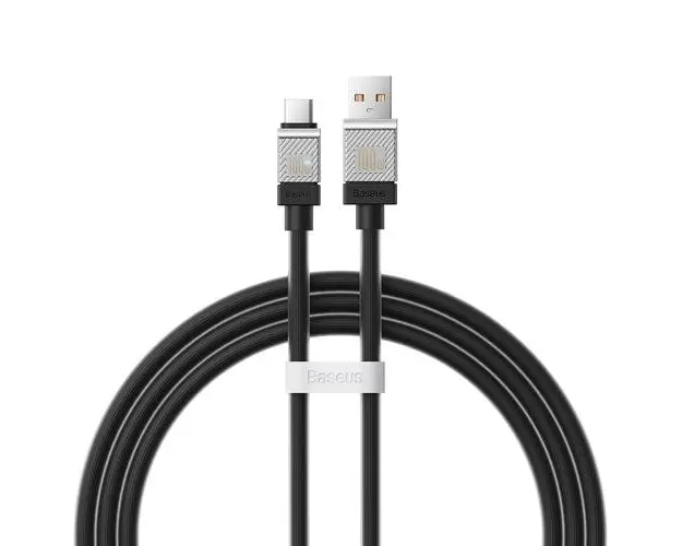 Cablu Date si Incarcare USB-A - USB-C Baseus CoolPlay, 100W, 1m, Negru CAKW000601