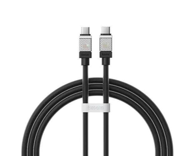 Cablu Date si Incarcare USB-C - USB-C Baseus CoolPlay, 100W, 1m, Negru CAKW000201