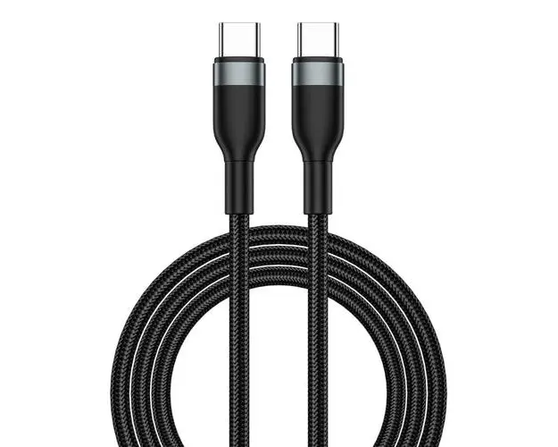 Cablu de date si incarcare WiWu Wi-C017, USB-C - USB-C , 100W, 1.2m (Negru)