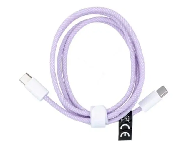 Cablu Date si Incarcare USB-C - USB-C OEM C263, 60W, 1m, Mov