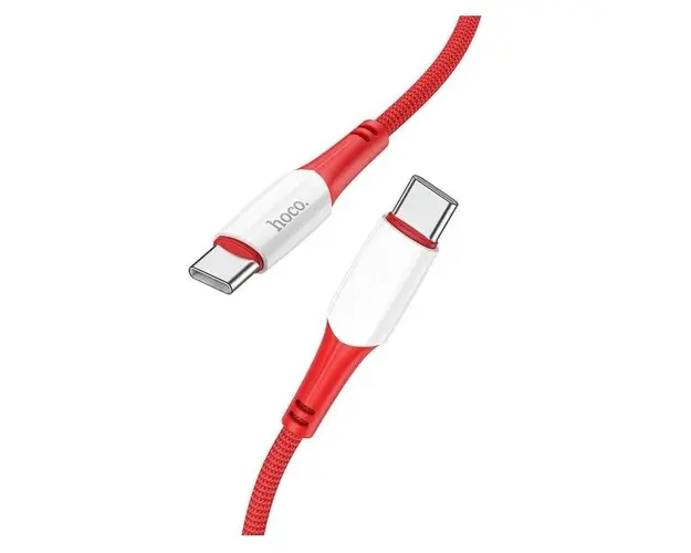 Cablu Date si Incarcare USB-C - USB-C HOCO X70, 60W, 1m, Rosu