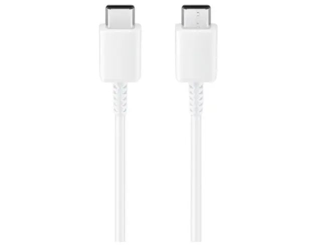 Cablu de date Samsung EP-DW767JWE, GP-TOU021RFCWW, 3A, USB Type-C - USB Type-C, 1.8m, Bulk (Alb)
