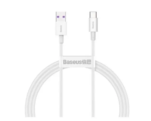 Cablu de date Baseus CATYS-02 Superior, USB - USB Type-C, 66W, 6A, 1m, (Alb)