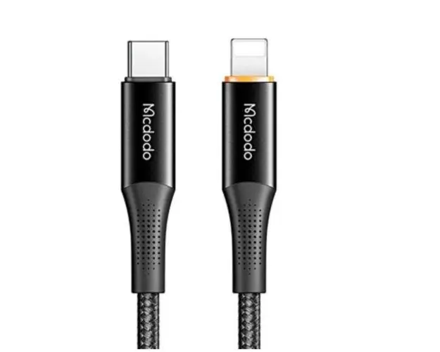 Cablu de date Mcdodo CA-9962, Fast Charging, USB Type-C - Lightning, PD 20W, 1.8m (Negru)
