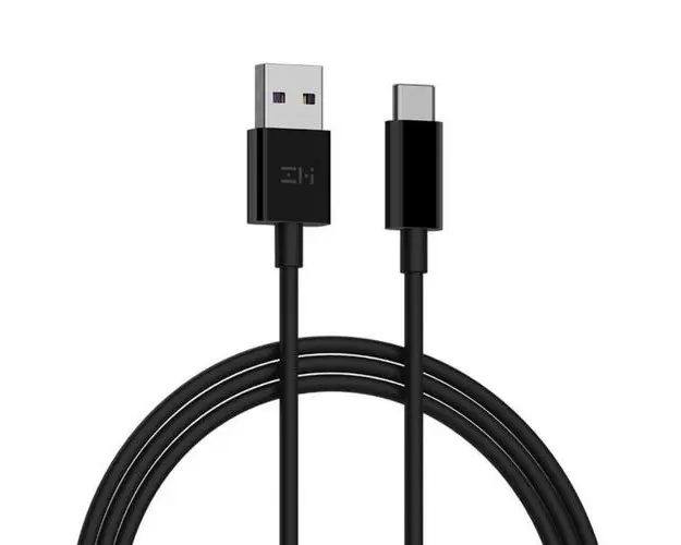 Cablu de incarcare USB Type-C ZMI AL705 de 40W 5A cu suport pentru Huawei SuperCharge, Transfer de date, 1 metru (Negru)