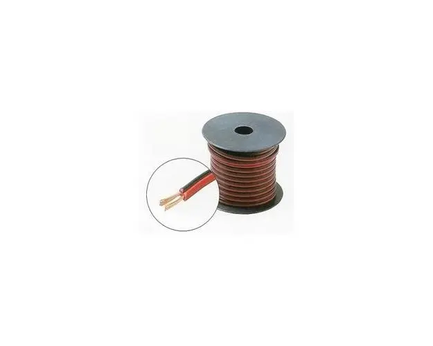 Cablu difuzor plat Emtex rosu-negru 2 x 0.75, 100m