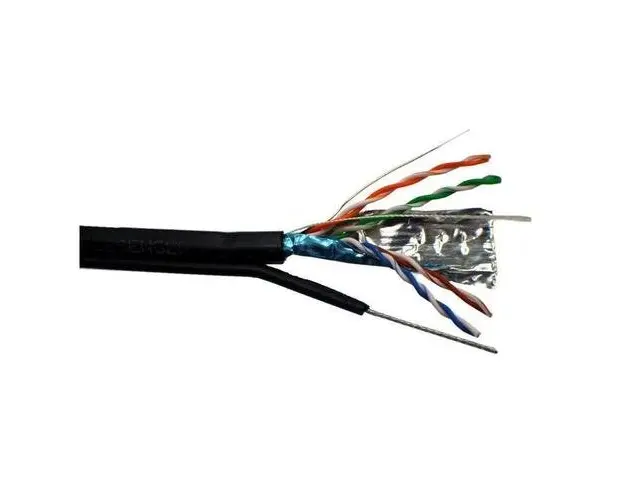 Cablu FTP cu sufa Emtex, Cupru, categoria 5e, 24AWG, manta PE, 305m