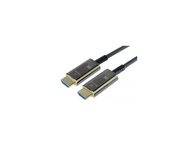 Cablu HDMI Optic PremiumCord, 48Gbps, 8K@60Hz, Active Optical (AOC), V2.1, manson de plasa, conectori auriti, 10m