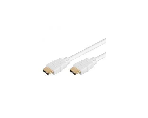 Cablu HDMI PremiumCord kphdme005w, tata-tata, 4K High quality, V1.4 contacte aurite, 0.5 m, Alb