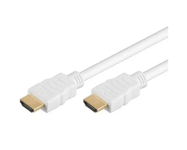 Cablu HDMI PremiumCord, tata-tata, 4K, High quality, V1.4 contacte aurite, 2m, Alb