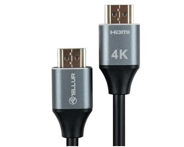 Cablu High Speed HDMI 2.0 Tellur, 4K, 18Gbps, tata-tata, Ethernet, aurit, 5m, Negru